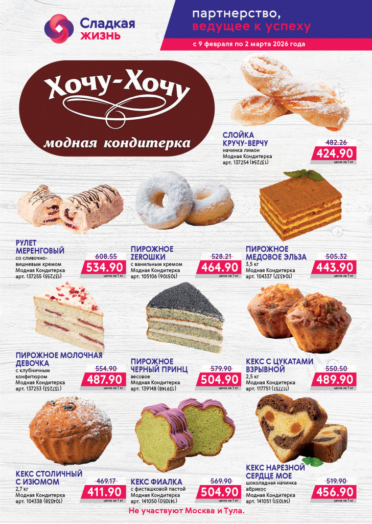 КОНДИТЕРСКИЕ ИЗДЕЛИЯ