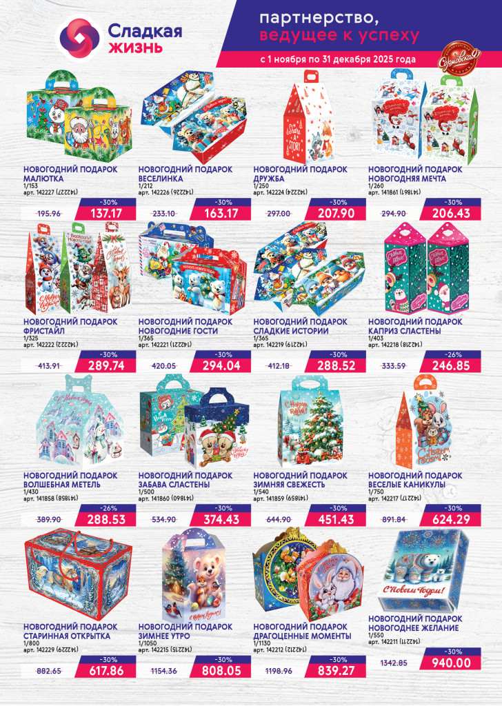 СКФ подарки