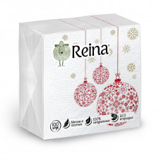 Салфетки Reina бумажные новогодние 1 слой 100 шт