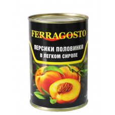 Персики Ferragosto Половинки в Сиропе 425 мл ж/б