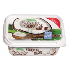 Масло Delicato кокосовое рафинированное отбеленное дезодорированное 200 гр пл/б