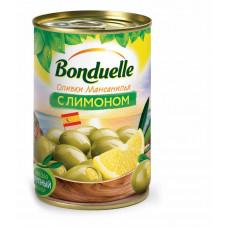 Оливки Bonduelle Мансанилья фаршированные лимоном 314 мл ж/б