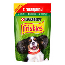 Корм Friskies для собак  с говядиной в подливе 85 гр Purina