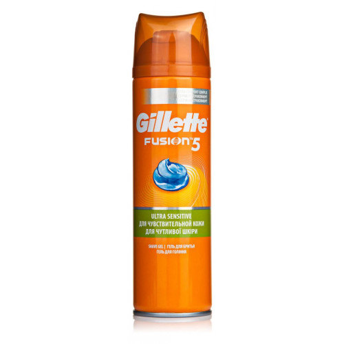 Gillette fusion гель для бритья hydra gel sensitive skin