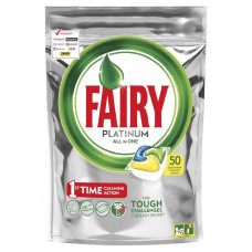 Средство для мытья посуды Fairy Platinum All in 1  в капсулах для посудомоечных машин 50 шт