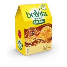 Печенье Belvita утреннее Софт Бэйкс с цельнозерновыми злаками и с начинкой с какао 250 гр Мон`дэлис