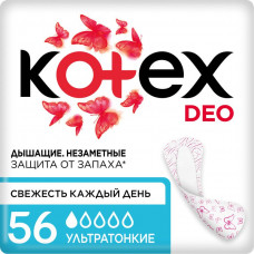 Прокладки Kotex ежедневные део суперслим 56 шт Кимберли-Кларк