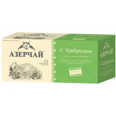 Чай Азерчай зеленый Премиум с чабрецом 25 пак