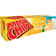 Чипсы Мega Chips со Вкусом Сметаны И Сыра 100 гр