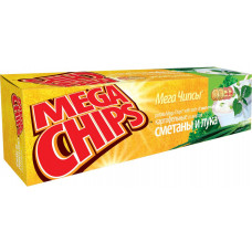 Чипсы Мega Chips со Вкусом Сметаны И Лука 100 гр