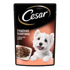 Корм для Собак Цезарь Тушеная Телятина с Овощами 85 гр Марс