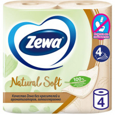 Бумага туалетная Zews Naturale Soft 4 слоя 4 рулона