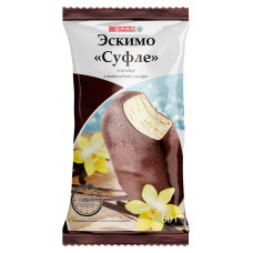 Мороженое Spar Эскимо Пломбир с Ароматом Ванили в Шоколадной Глазури 60гр
