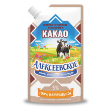 Молоко Сгущенное Алексеевское с Сахаром И Какао 5% 270гр Дой пак Алексеевский Мк