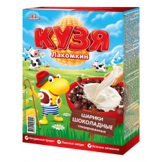 Завтраки сухие Кузя Лакомкин шарики шоколадные 215 гр