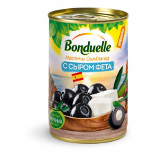 Маслины Bonduelle фаршированные сыром фета консервированные 314 гр ж/б с ключом Бондюэль-Кубань