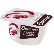 Десерт творожный Даниссимо Вишня Маскарпоне 5,6% 130гр Данон