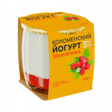Йогурт Коломенский Земляника 5% 170г Йогурт Коломенский Земляника 5% 170г