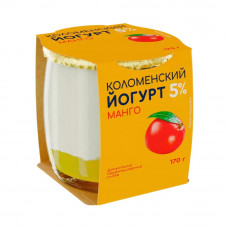 Йогурт Коломенский Манго 5% 170г Йогурт Коломенский Манго 5% 170г