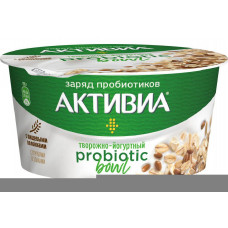 Биопродукт Активиа творожно-йогуртный обогащенный Отруби - Злаки 135гр 3,5% Данон