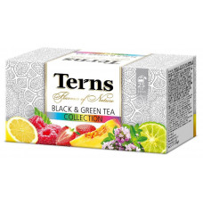 Чай Terns Black & Green Tea Collection Ассорти Ароматизированный в Саше 25 пак