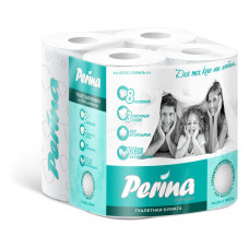 Бумага туалетная Perina Perfect white 3 слоя 8 рулонов