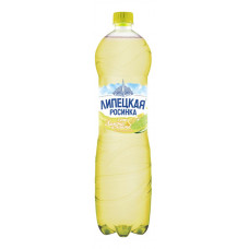 Напиток б/а на Основе Минеральной Воды Липецкая Росинка Лайт со Вкусом Лимона И Лайма 1,5л газ пэт
