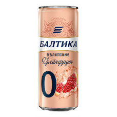 Пиво Балтика №0 Грейпфрут светлое 0,33 л ж/б