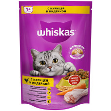 Корм для кошек Whiskas подушечки паштет курица, индейка 350 гр Марс