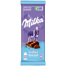 Шоколад Молочный Пористый Milka Bubbles 76 гр