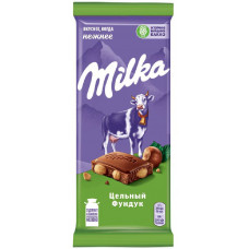 Шоколад Молочный Milka с Цельным Фундуком 85 гр