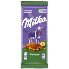 Шоколад Молочный Milka с Дробленым Фундуком 85 гр