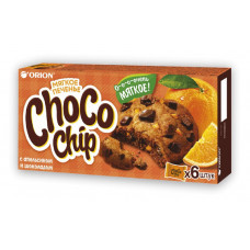 Печенье бисквитное Chocochip со вкусом апельсина  120 гр Орион