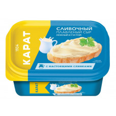Сыр Плавленый Сливочный 200гр 45,0% Пласт Контейнер Карат