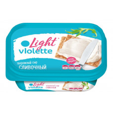 Сыр Творожный Виолетта Лайт Сливочный 160гр 60,0% Пл/контейнер Карат
