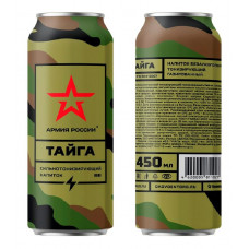 Напиток Тайга армия россии безалкогольный тонизирующий газ  450мл жб