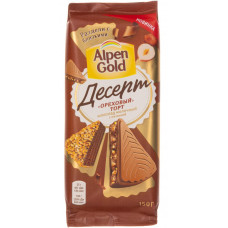 Шоколад молочный Alpen Gold Ореховый торт 150 гр