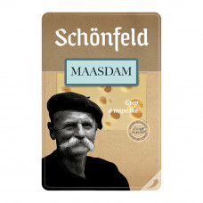 Сыр Schonfeld Маасдам Нарезка 45% 125г