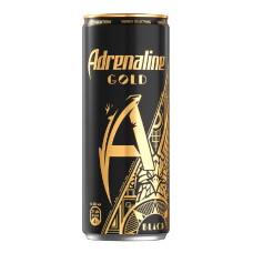 Напиток  энергетический Adrenaline Rush голд блэк безалкогольный тонизирующий 0,33л ж/б