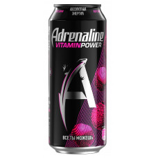 Напиток энергетический Adrenaline Rush без сахара безалкогольный тонизирующий 0,449Л ж/б