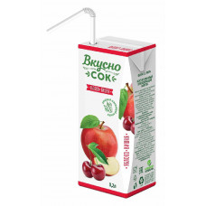Напиток Сокосодержащий Вкусносок Яблочно-вишневый 200мл