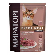 Корм WINNER MEAT сухой полнорационный  с говядиной для  взрослых кошек старше 1 года 0,3 кг Мираторг