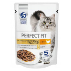 Корм для Кошек Perfect Fit с Чувствительным Пищеварением с Индейкой 75гр