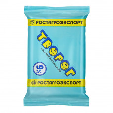 Творог Ростагроэкспорт 9% 180г Флоу-пак