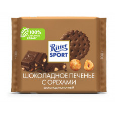 Шоколад Ritter Sport Молочный Печенье с Орехами 100г