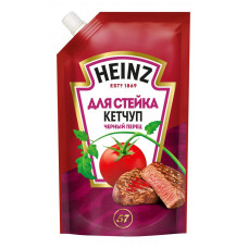 Кетчуп Heinz Для Стейка Черный Перец 320г дой-пак