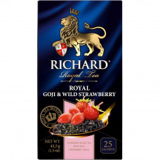 Чай Черный Richard Royal Goji & Wild Strawberry 25 Сашет