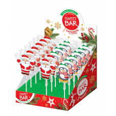 Карамель Фигурная на Палочке Sweet Bar Дед Мороз Пингвин 20гр Карамель Фигурная на Палочке Sweet Bar Дед Мороз Пингвин 20гр