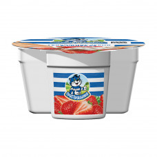 Творог Простоквашино Зерненый в Сливках Клубника 5% 140г