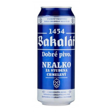 Пиво Бакалар Холодного Охмеления Безалкогольное Светлое Фильтрованное 0,5л ж/б